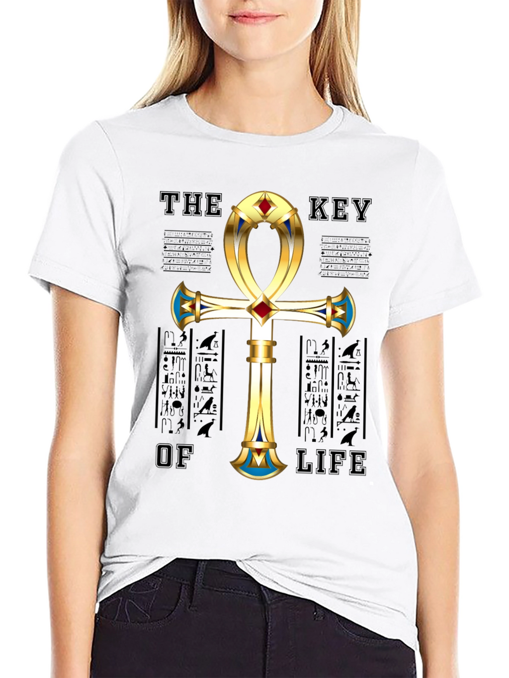 Egyptian Ankh Key of Life Graphic T-Shirt