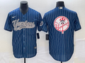 Men's New York Yankees Blue Replica Team Jerseys Joint Edition