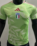 2025 Italy UEFA Women's Euro Green Away Player Version Soccer Jersey Front