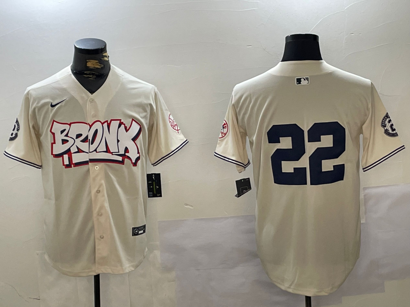 Men's New York Yankees Juan Soto #22 Cream 2024 World Series Champions City Connect Limited Player Jerseys