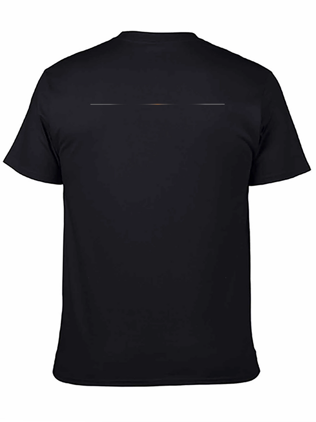 Mens Solid Black Casual T-Shirt