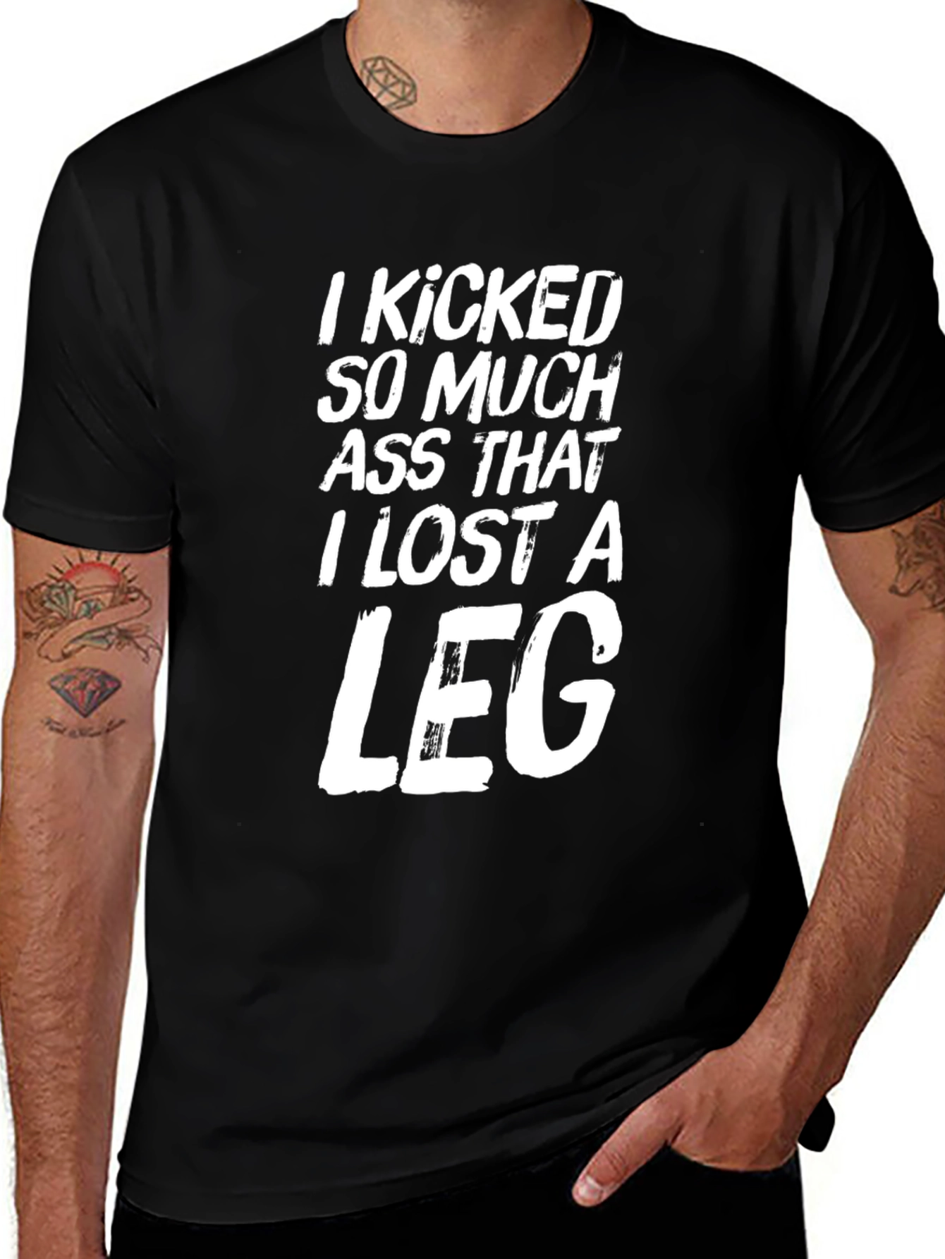 I Kicked Ass Funny Graphic Tee