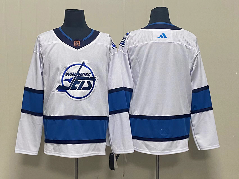 Men's Winnipeg Jets White Reverse Retro 2.0 Authentic Blank Jerseys