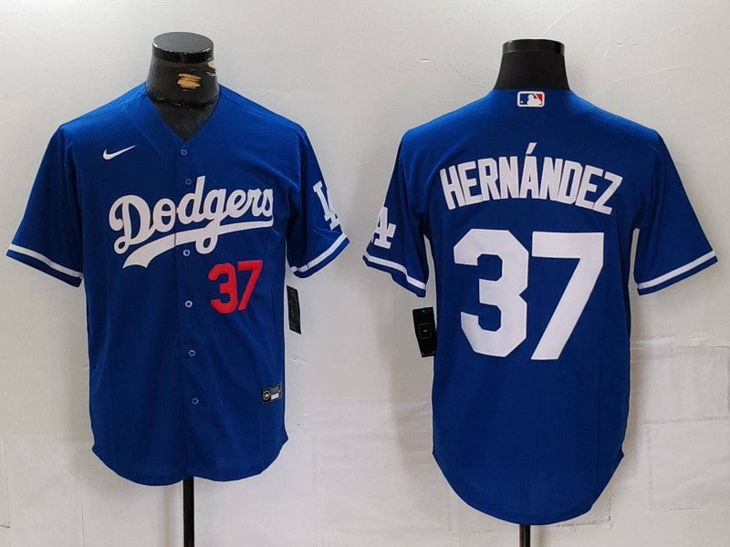 Men's Los Angeles Dodgers Teoscar Hernandez #37 Royal Limited Player Jerseys