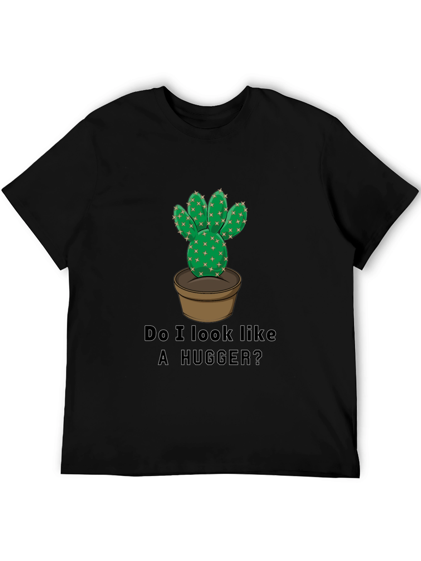 Cactus Hugger Graphic T-Shirt - Funny Prickly Tee