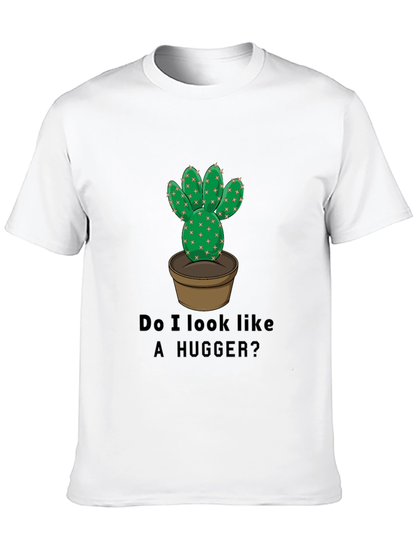 Cactus Hugger Graphic T-Shirt - Funny Prickly Tee