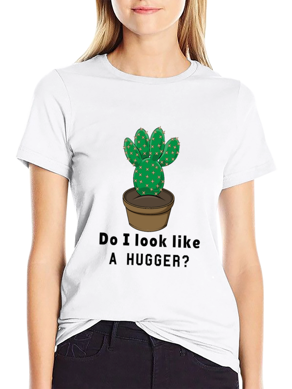Cactus Hugger Graphic T-Shirt - Funny Prickly Tee