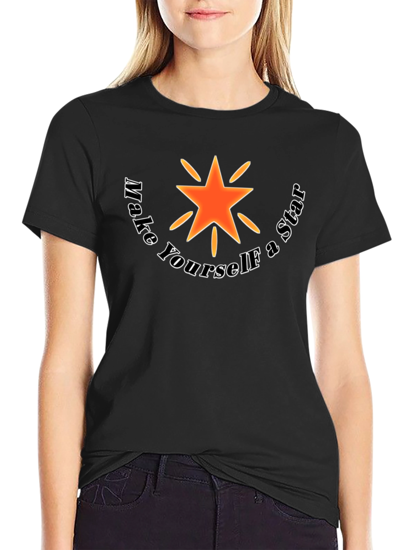 Make Yourself a Star Black T-Shirt