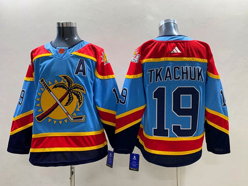Men's Florida Panthers Matthew Tkachuk #19 Blue Home Breakaway Player Jerseys