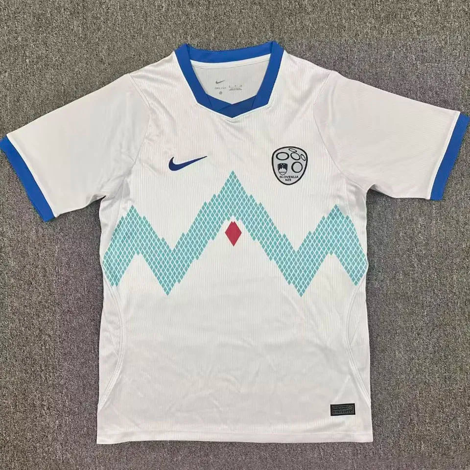 2026/27 Slovenia Away White Fans Soccer Jersey Front