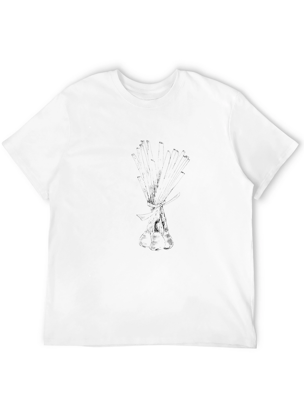 Mens Graphic Tee - Black Bouquet Print Casual Shirt