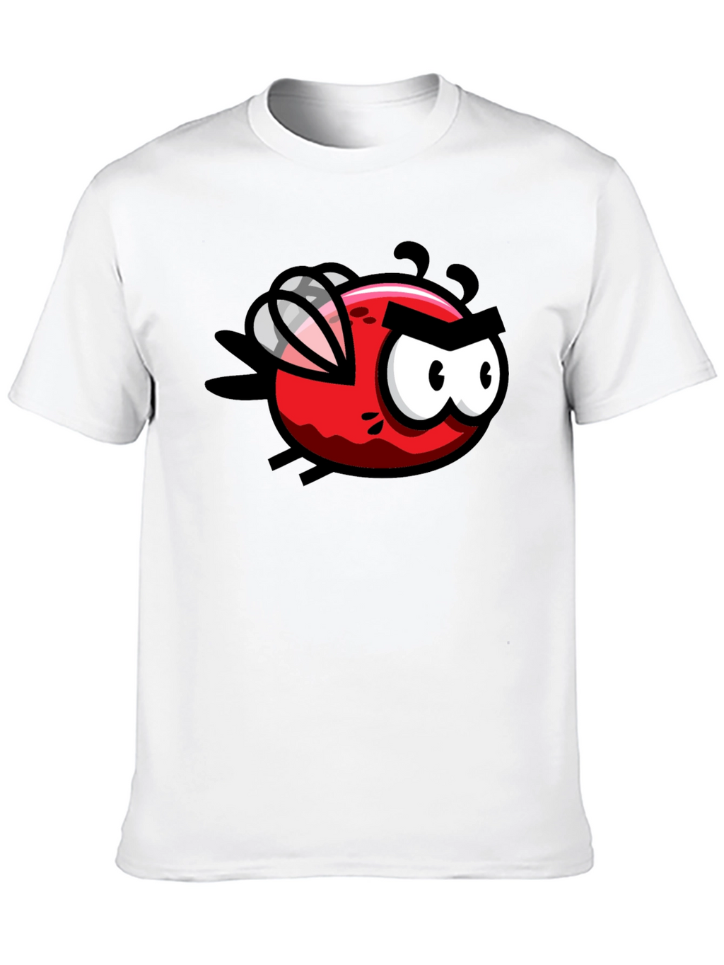 Cartoon Fly Graphic Black T-Shirt