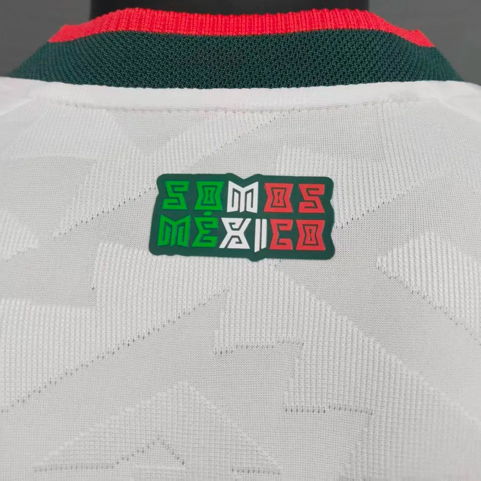 2026/27 Mexico Away White Player Version Soccer Jersey Detail 4