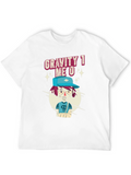 Gravity 1 Me 0 T-Shirt Funny Cartoon Graphic Tee