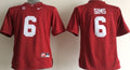 Men's Alabama Crimson Tide Blake Sims #6 Crimson Player Game Jersey