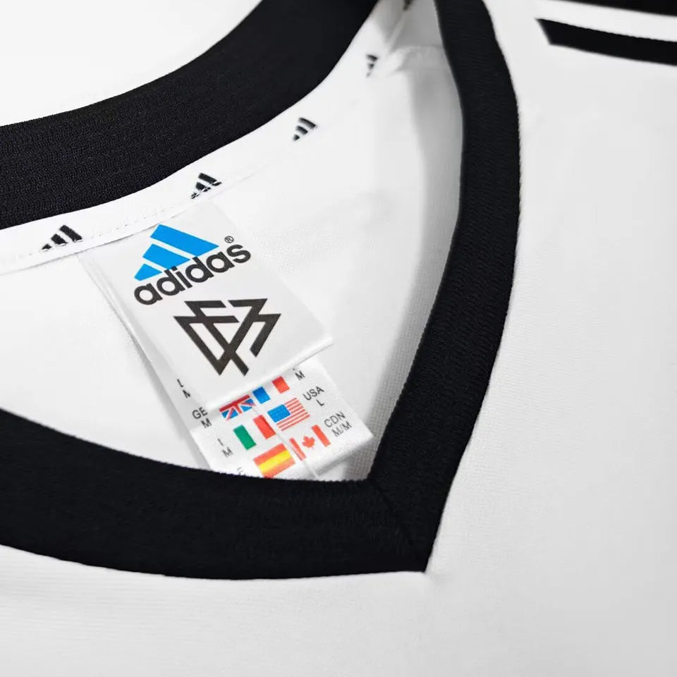 2002/03 Germany Home White Retro Soccer Jersey Detail 1