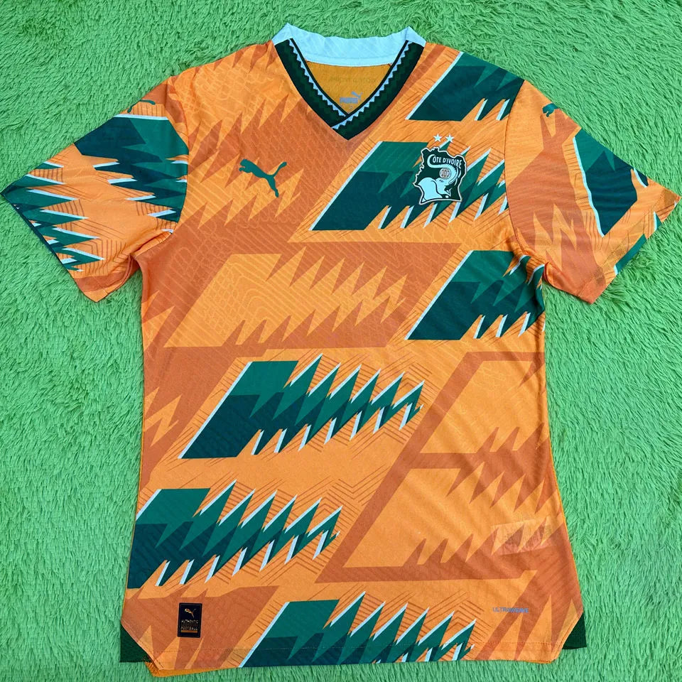 2024 Ivory Coast Special Edition Orange Player Version Jersey Detail 4