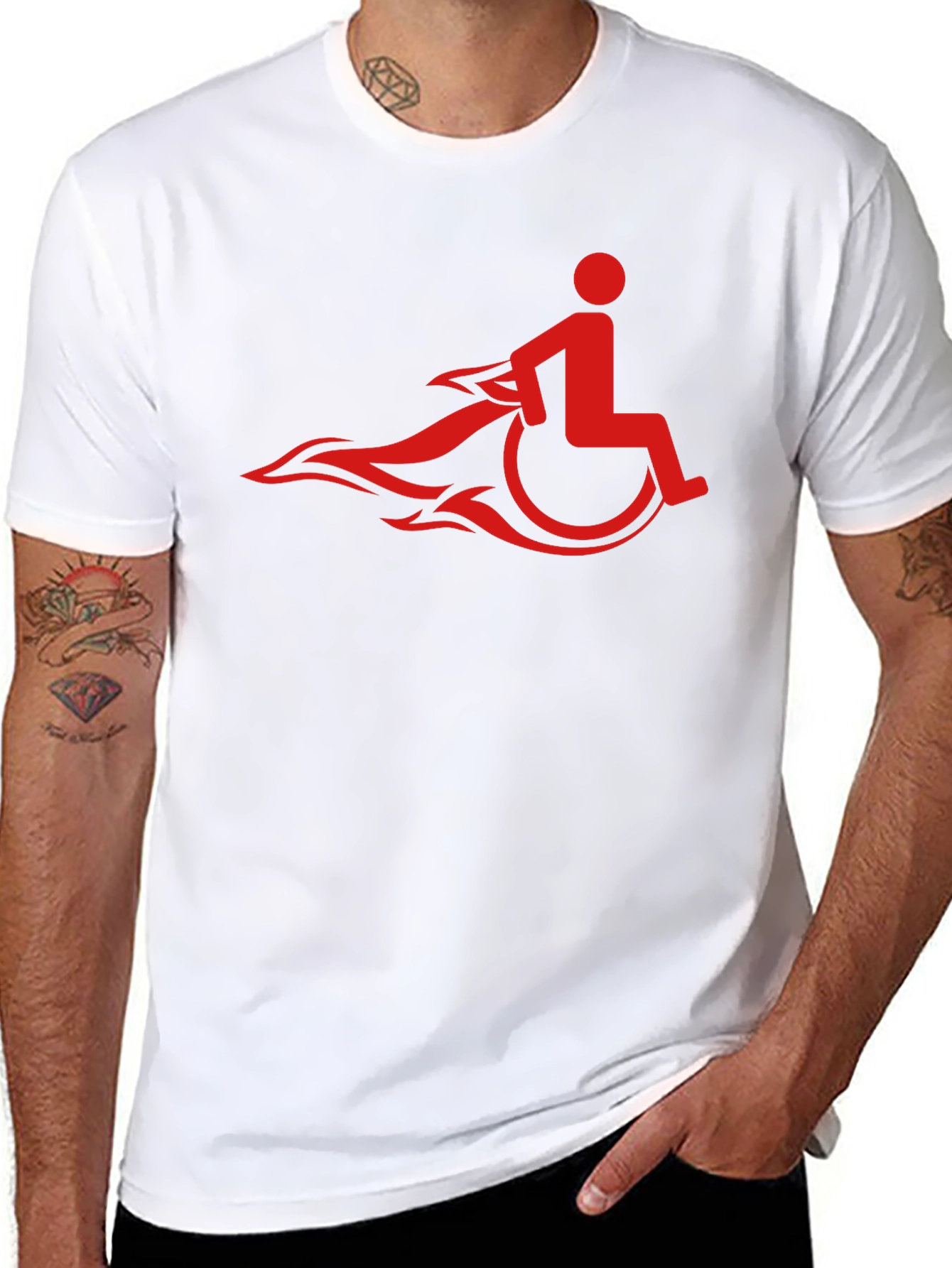 Speedy Wheelchair Black T-shirt