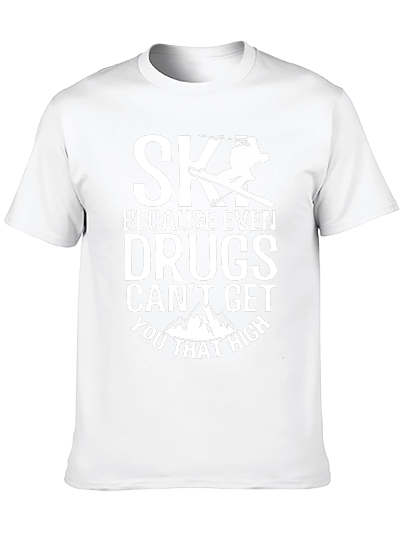Skiing Humor T-Shirt - High Altitude Thrills