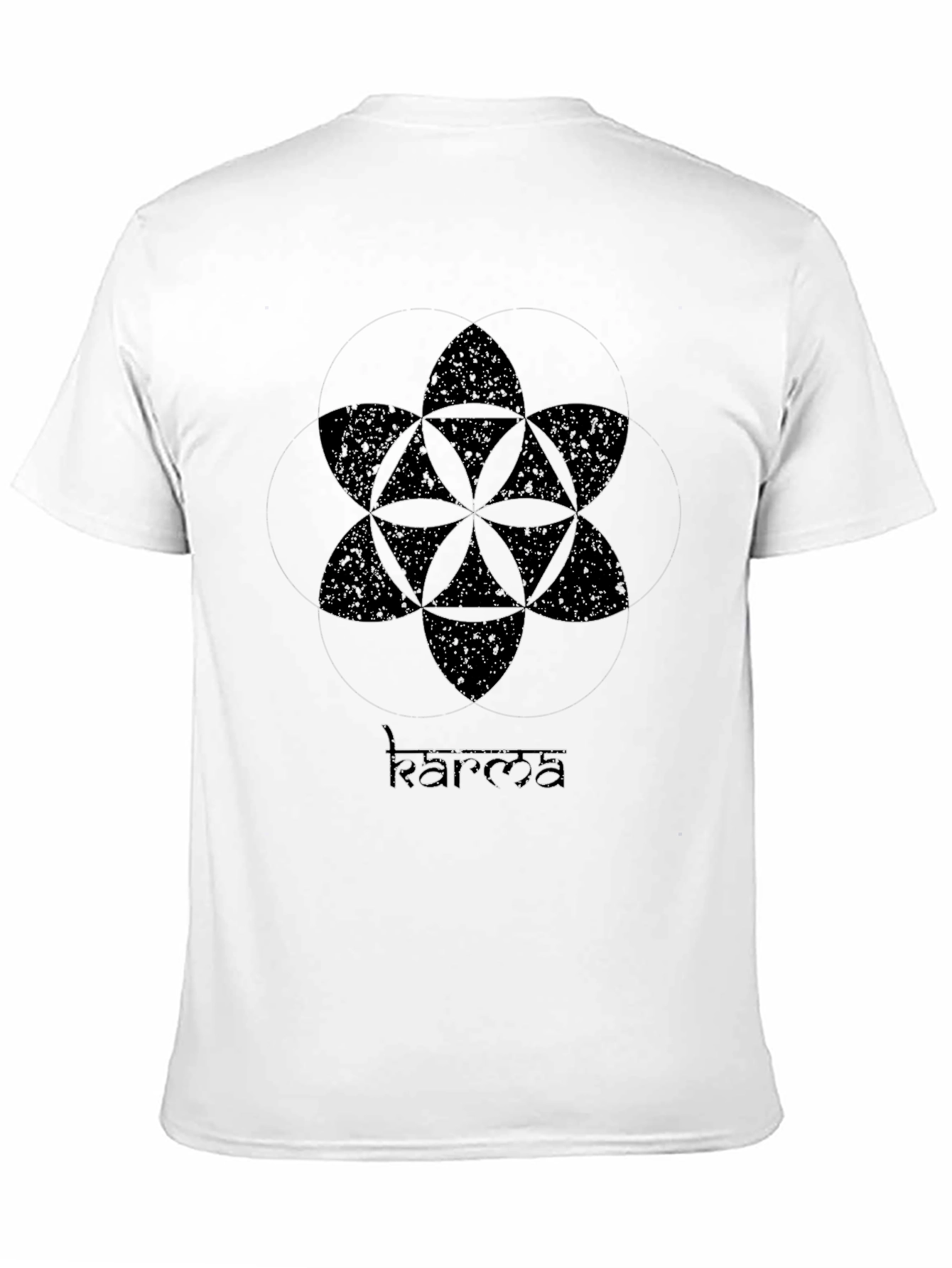 Geometric Mandala Black T-Shirt