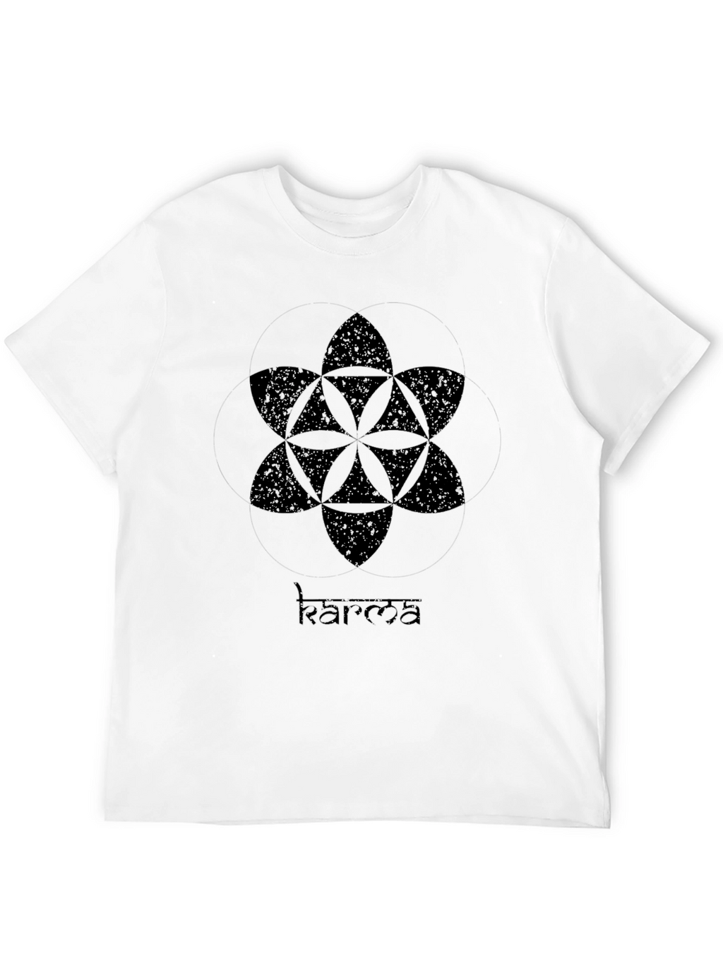 Geometric Mandala Black T-Shirt
