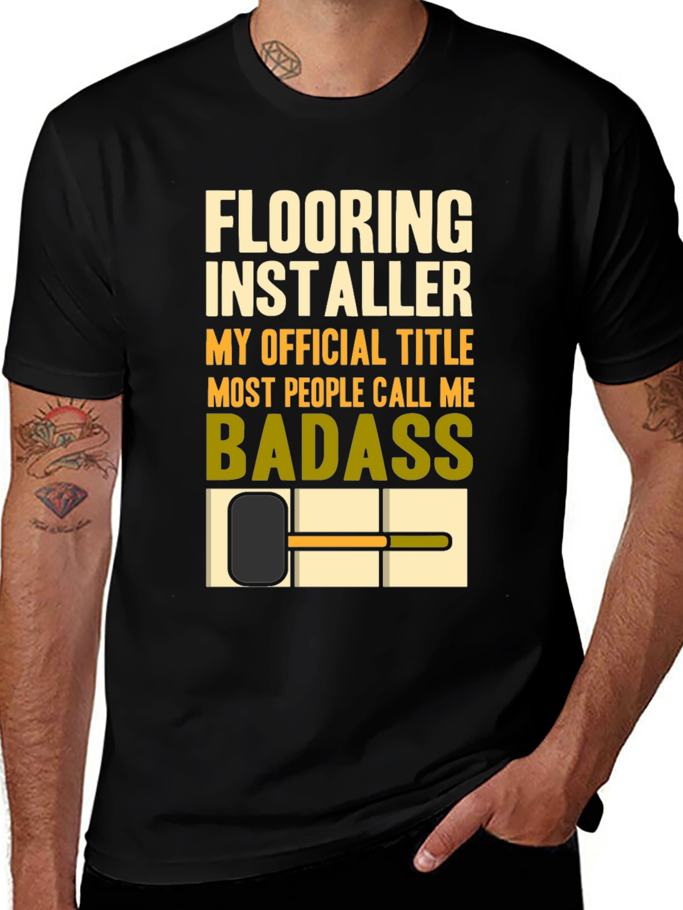 Flooring Installer Badass T-Shirt