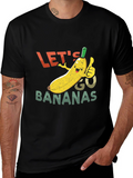 Lets Go Bananas Black Graphic Tee
