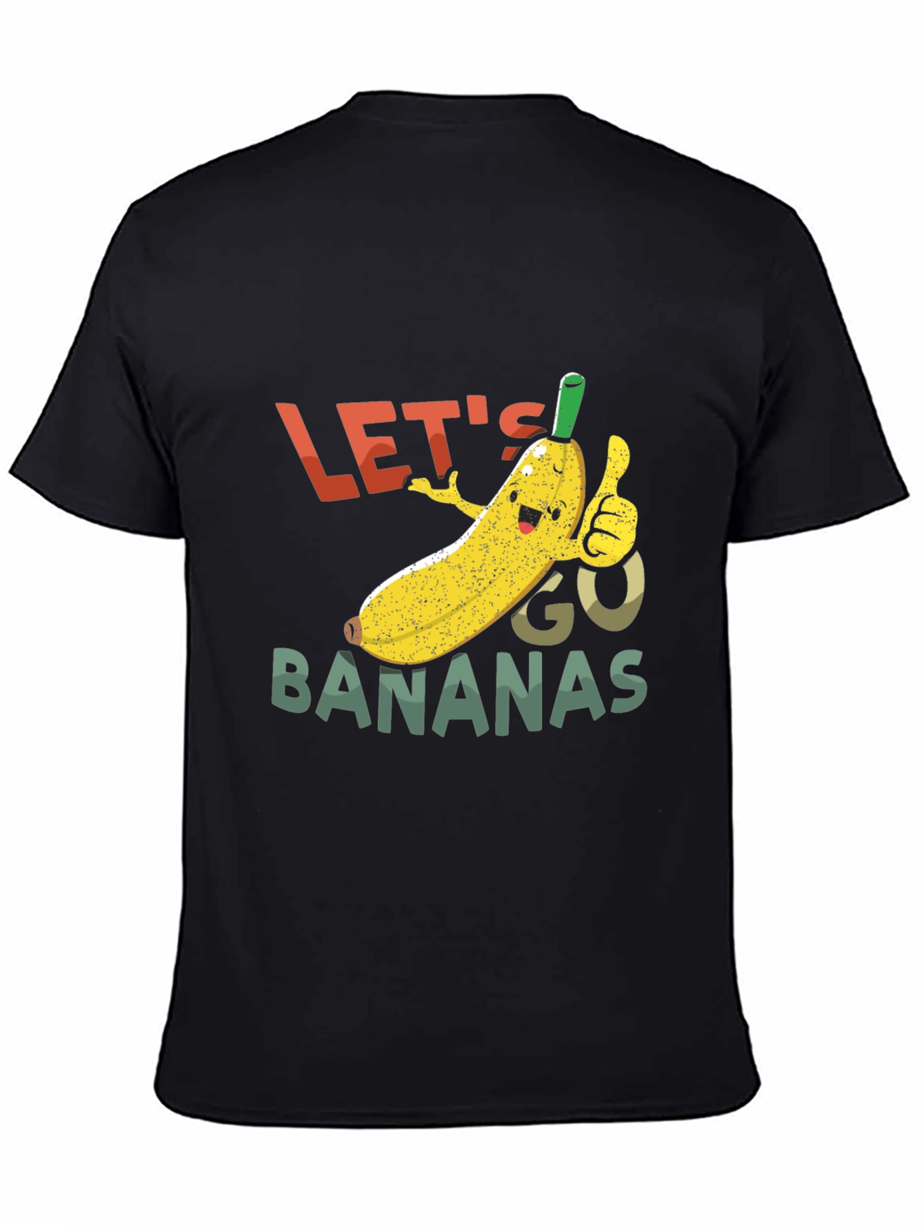 Lets Go Bananas Black Graphic Tee
