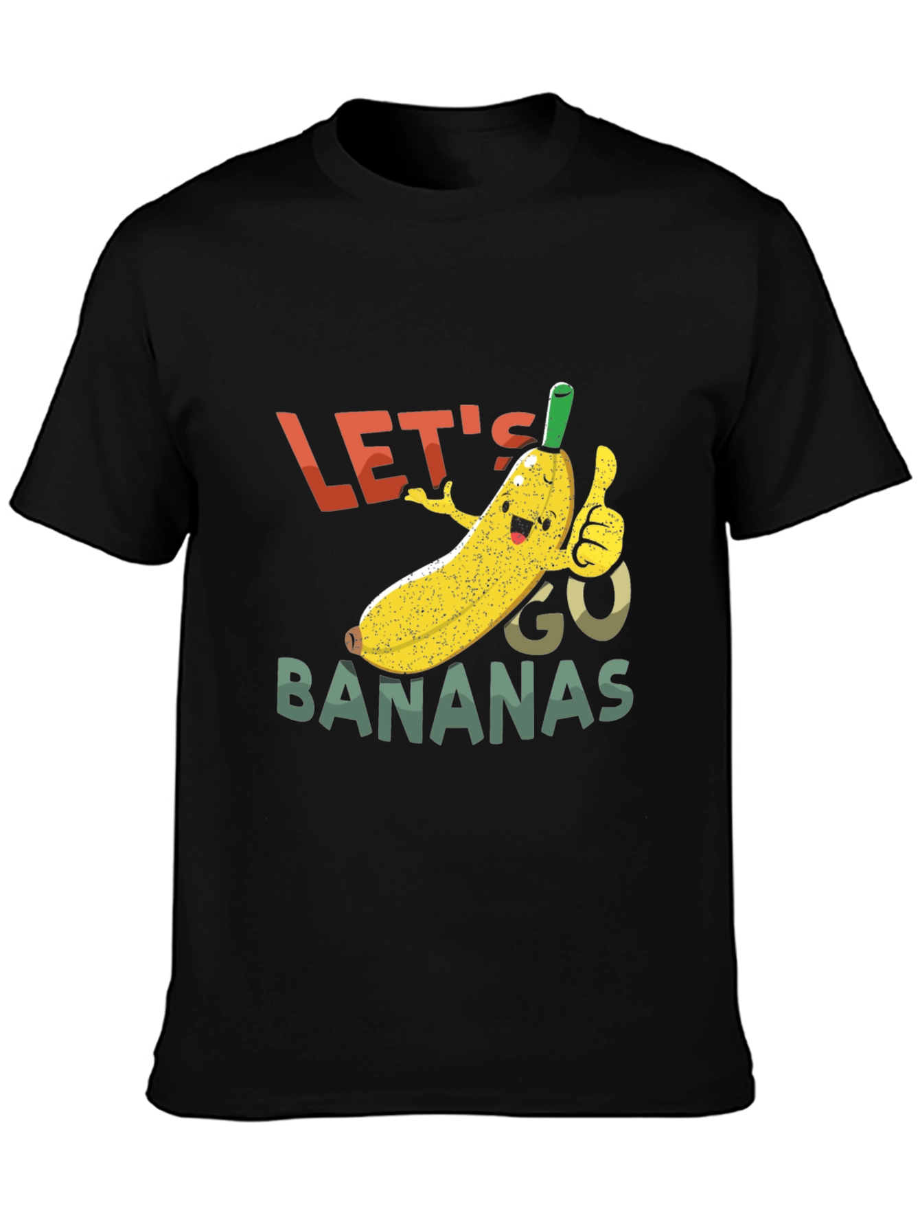 Lets Go Bananas Black Graphic Tee