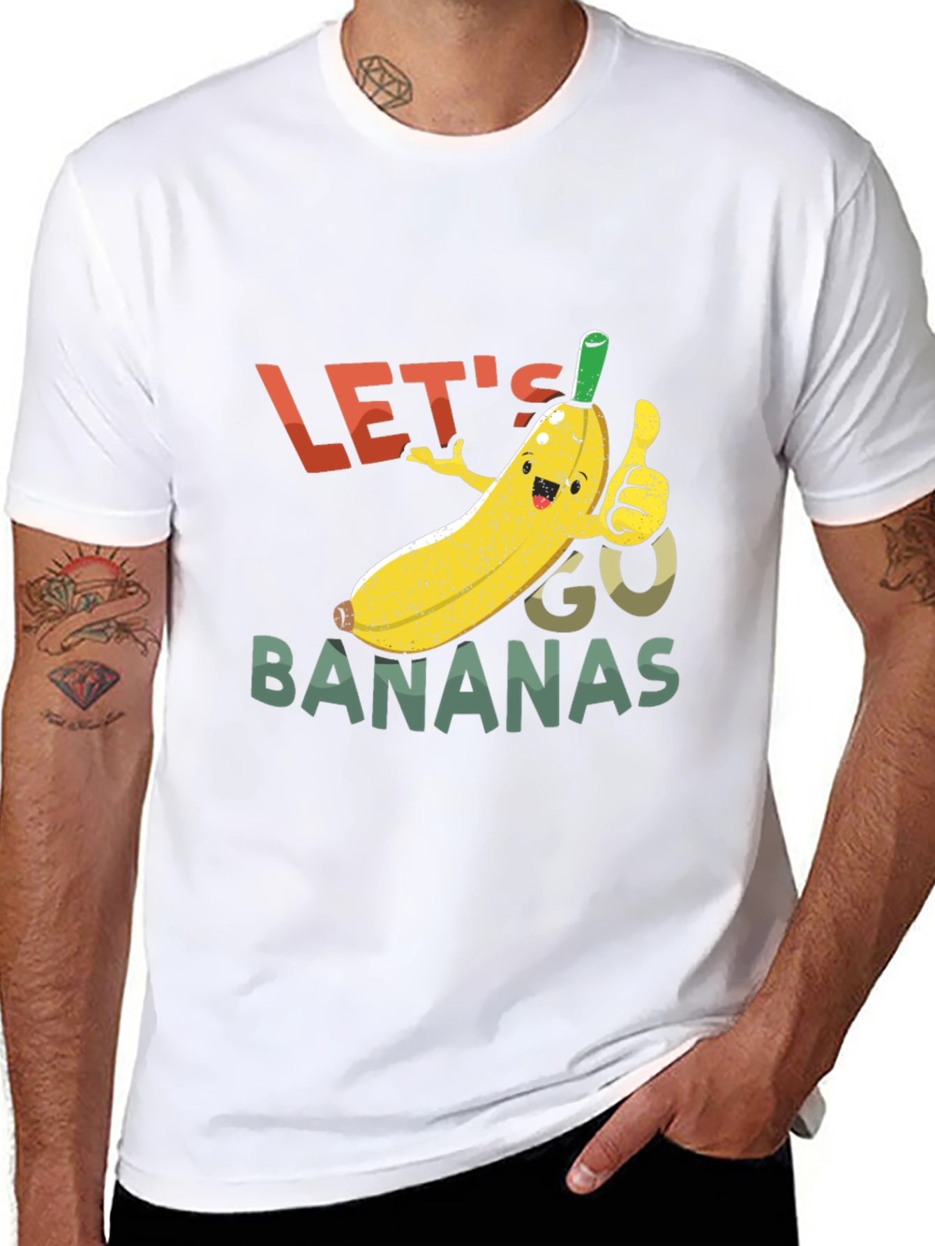 Lets Go Bananas Black Graphic Tee