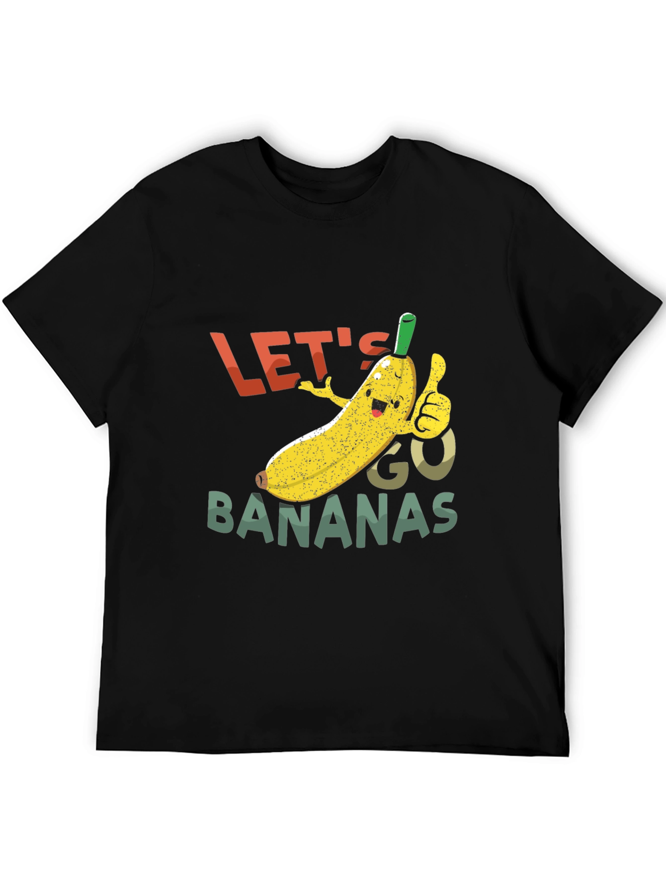 Lets Go Bananas Black Graphic Tee