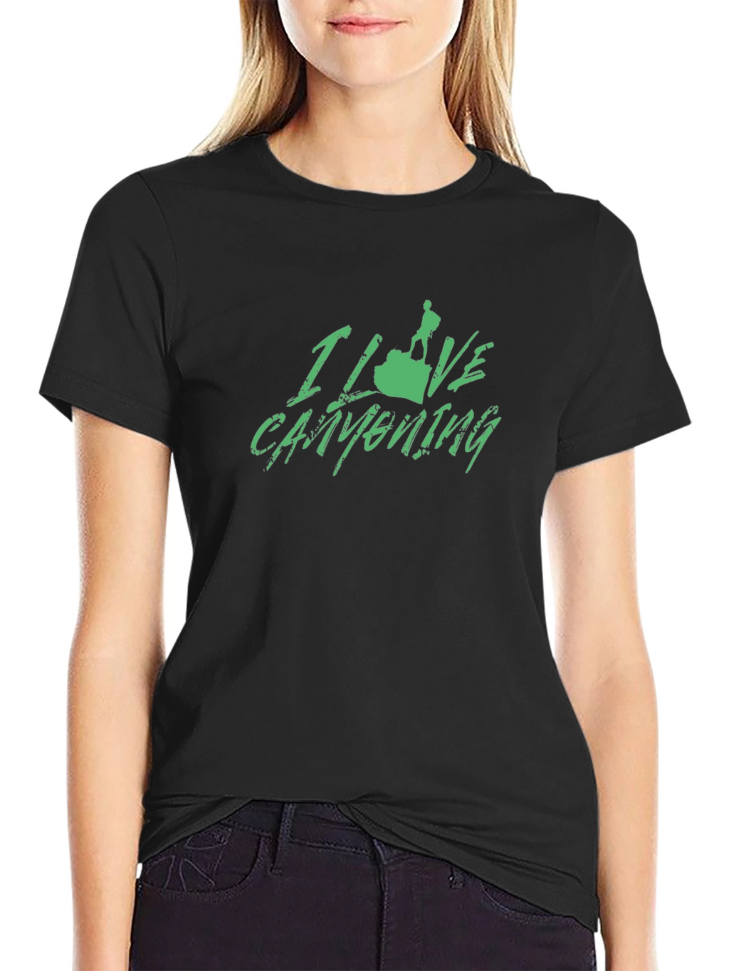 I Love Canyoneering Black T-Shirt