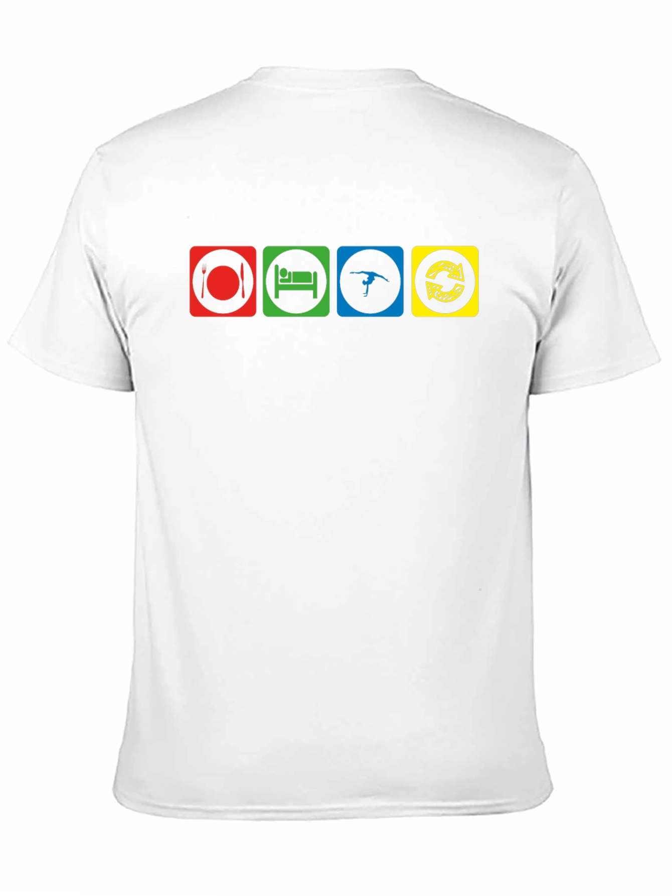Eat Sleep Gymnastics Repeat Black T-Shirt
