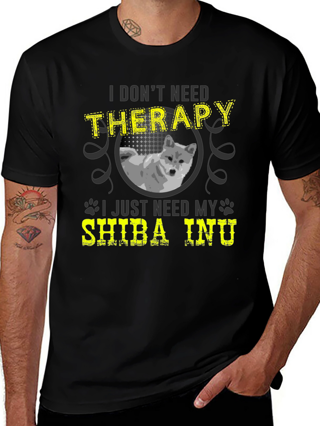 Shiba Inu Therapy T-Shirt - Dog Lover Tee