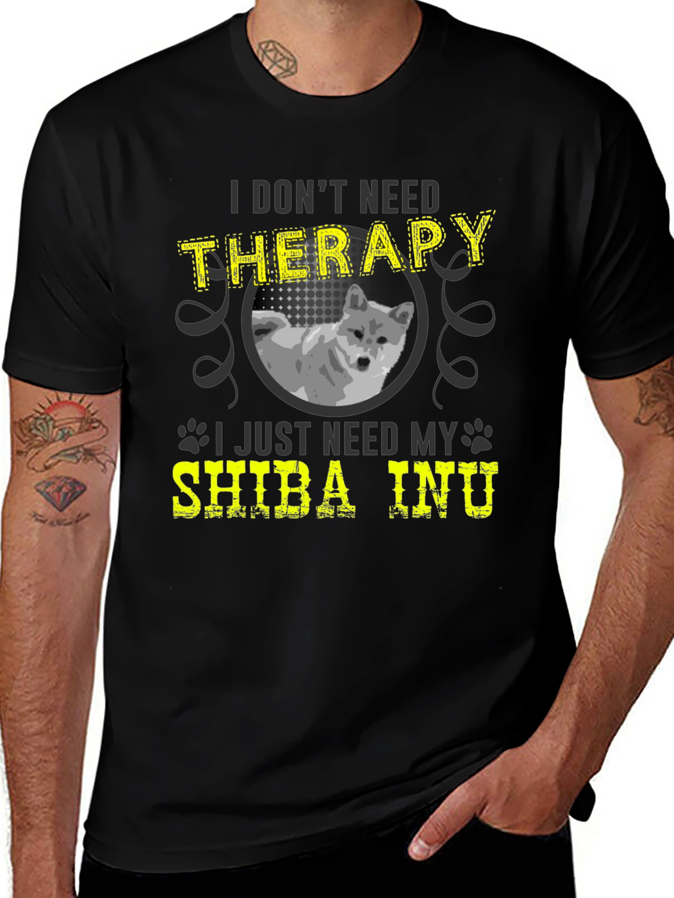 Shiba Inu Therapy T-Shirt - Dog Lover Tee