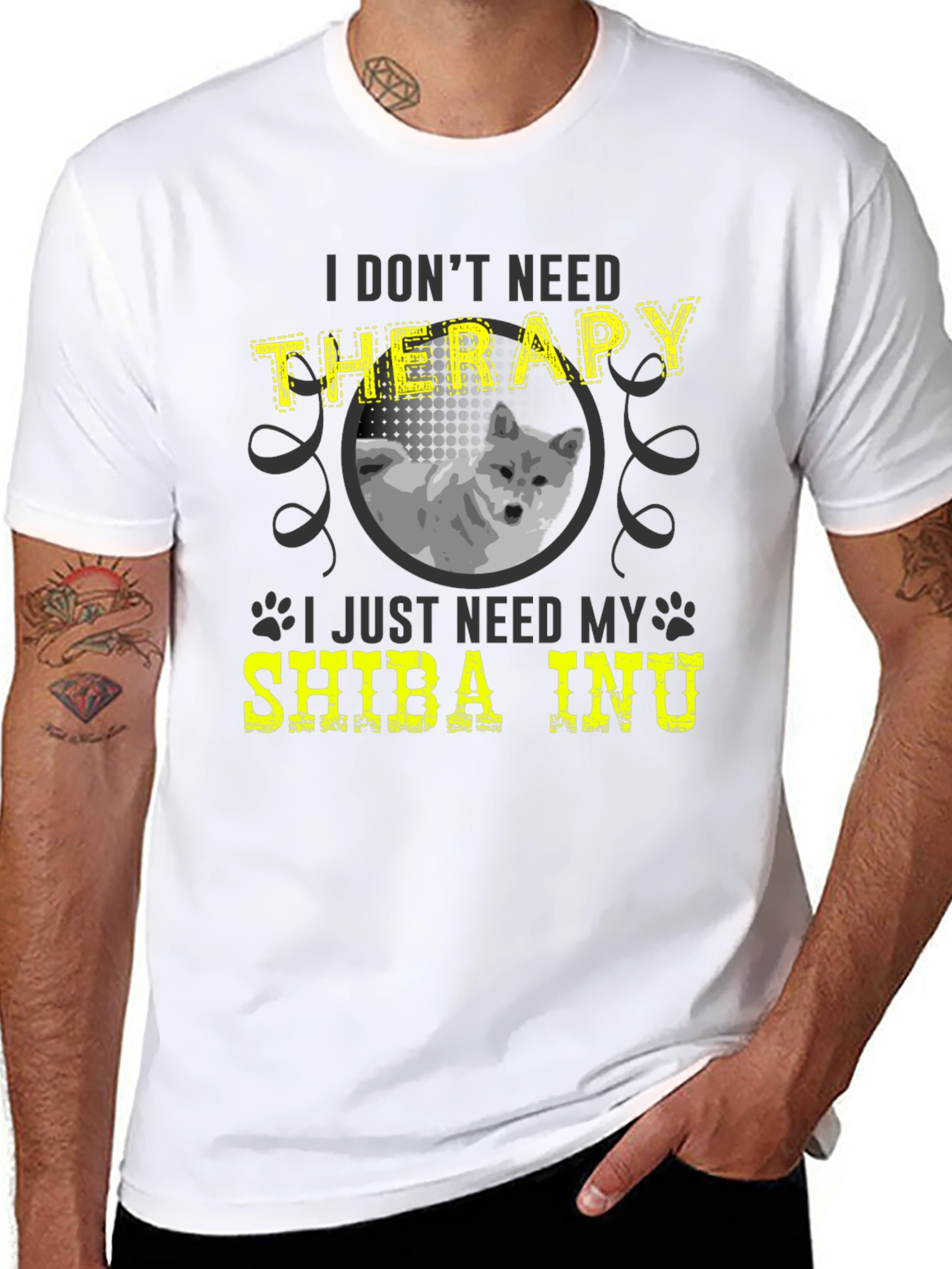 Shiba Inu Therapy T-Shirt - Dog Lover Tee