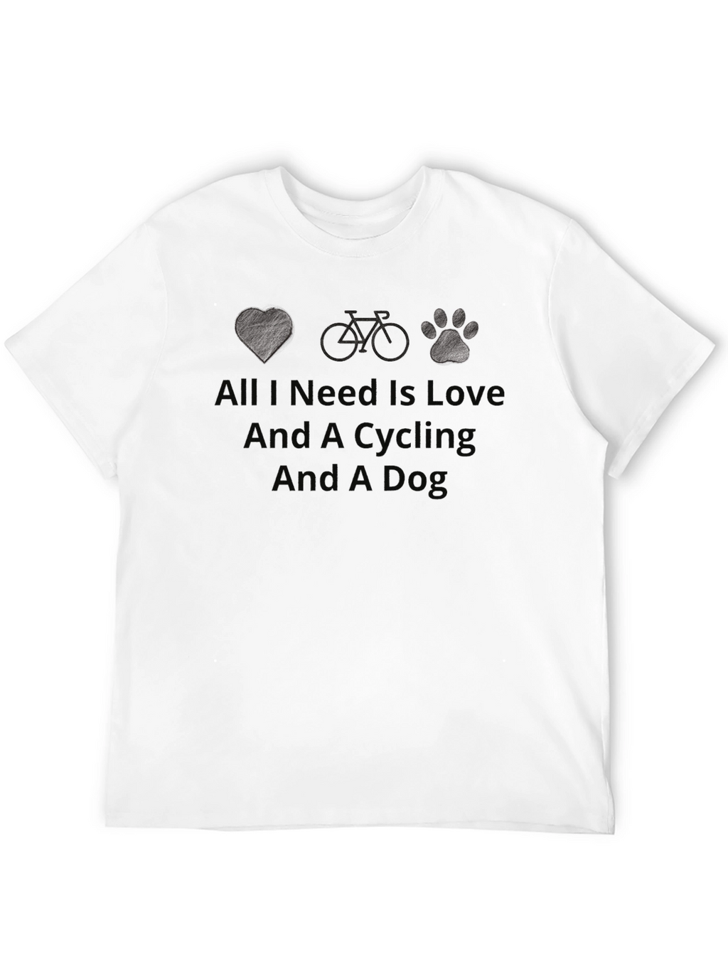 Love Cycling Dog T-Shirt