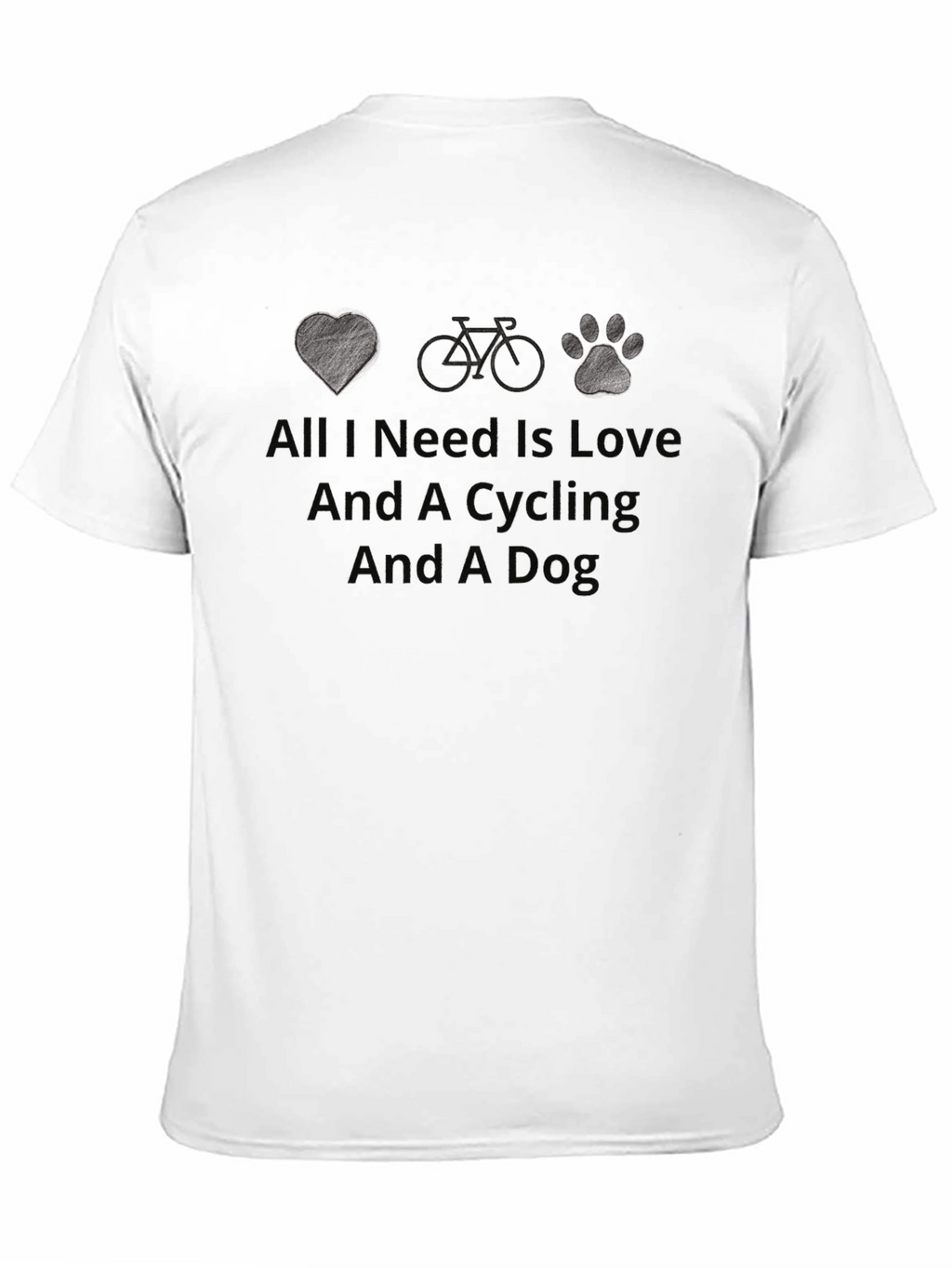 Love Cycling Dog T-Shirt