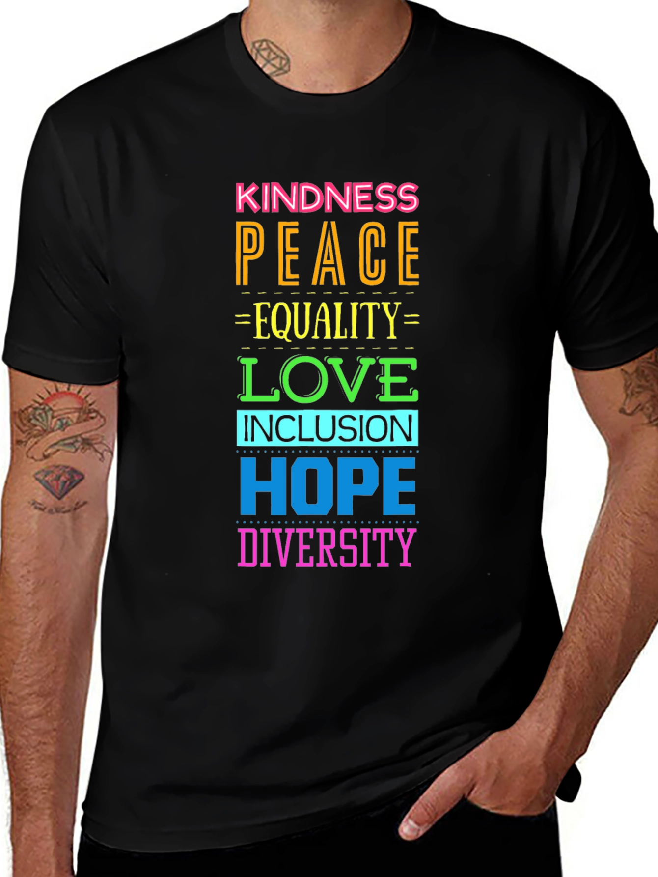 Kindness Peace Love Equality Hope Diversity T-Shirt