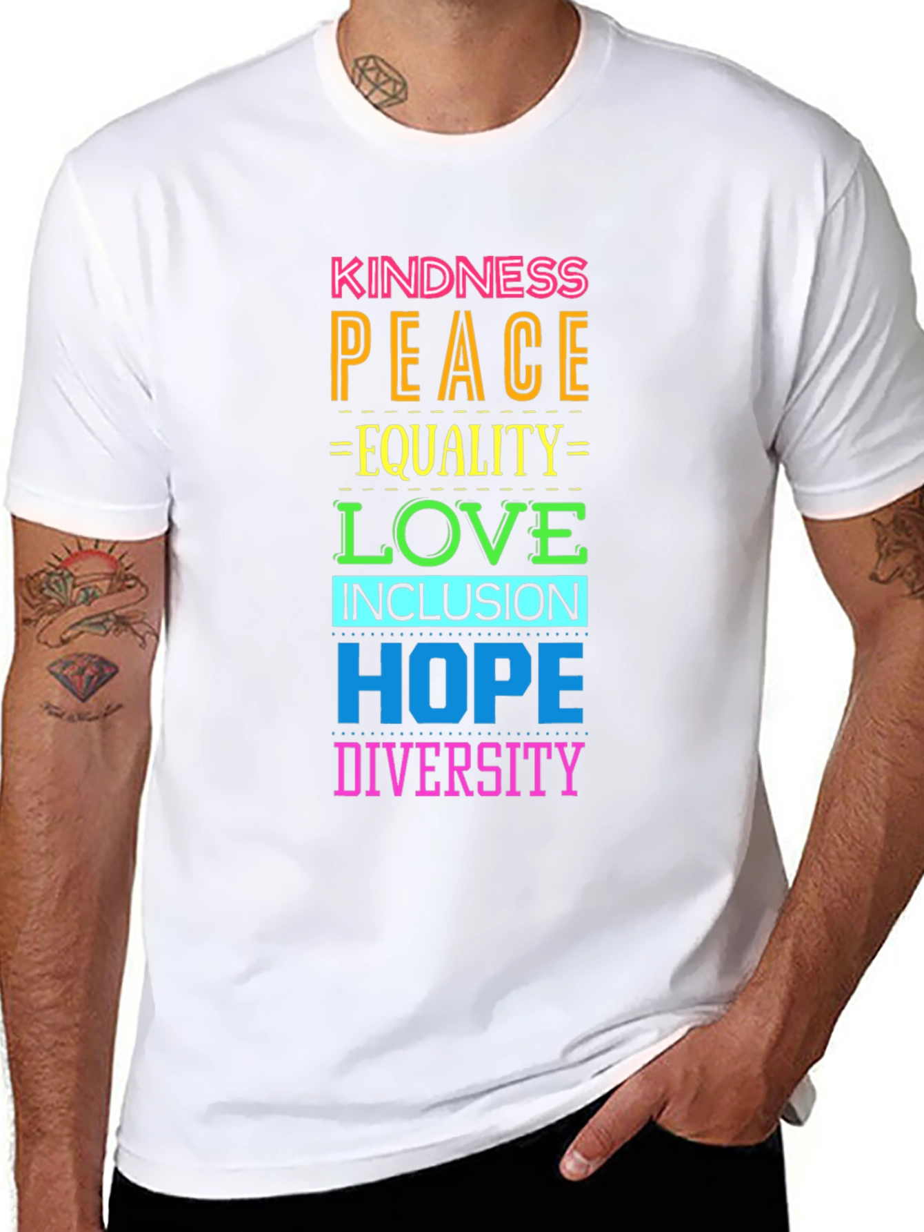 Kindness Peace Love Equality Hope Diversity T-Shirt