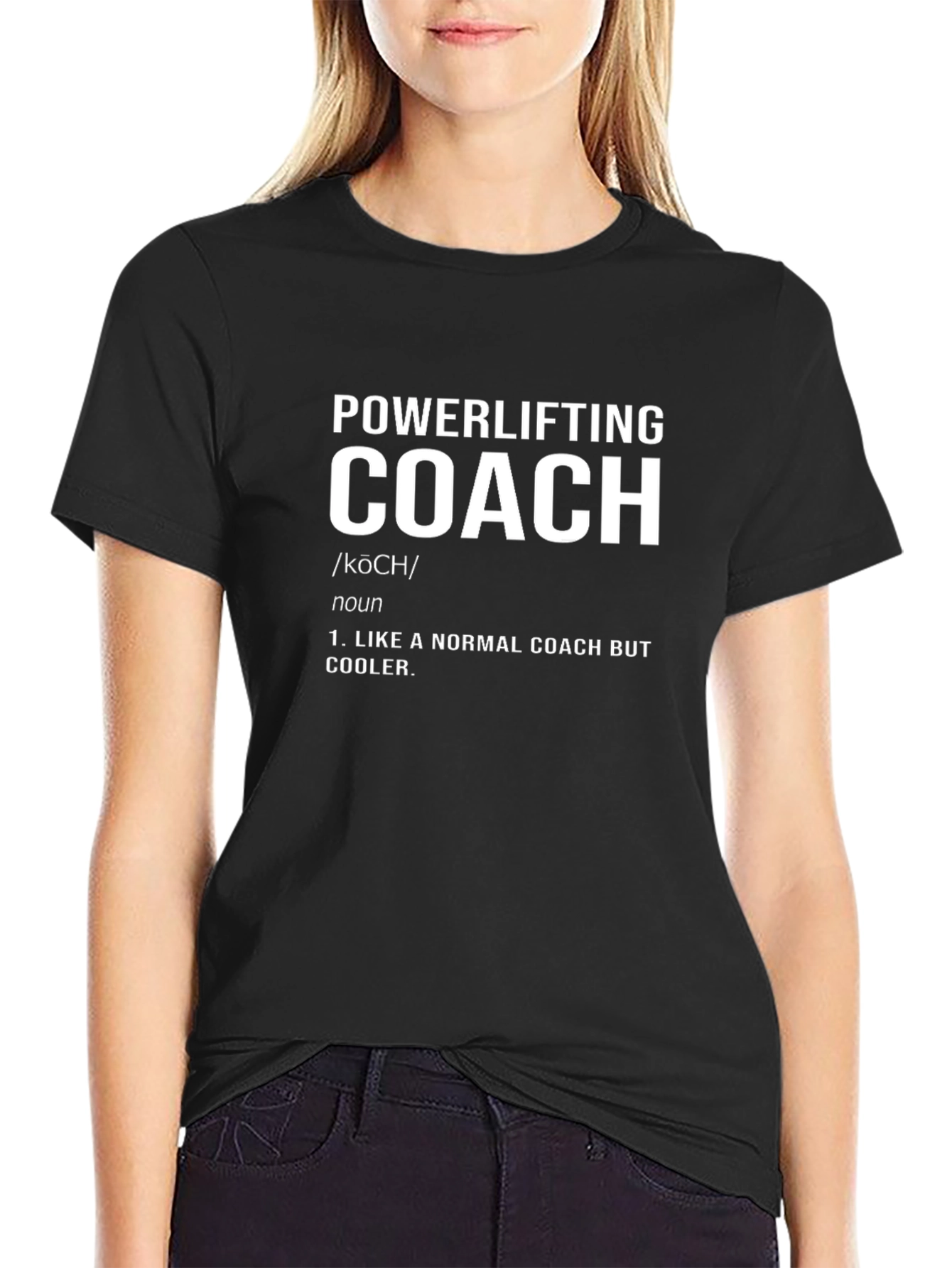 Powerlifting Coach Definition T-Shirt - Cool Workout Tee