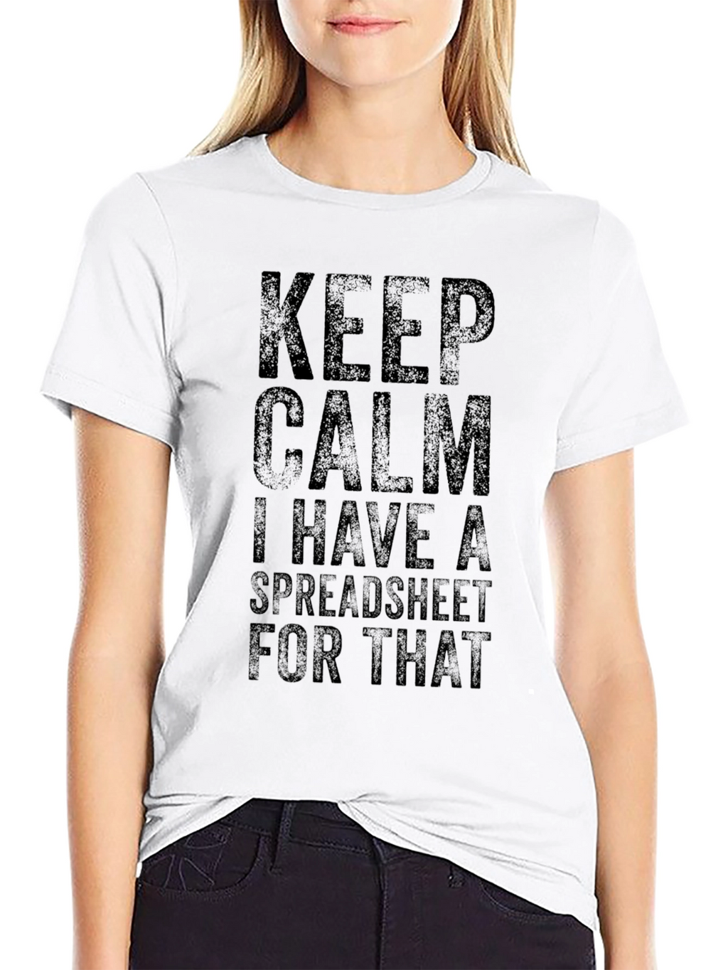 Keep Calm Spreadsheet T-Shirt - Funny Data Analyst Tee
