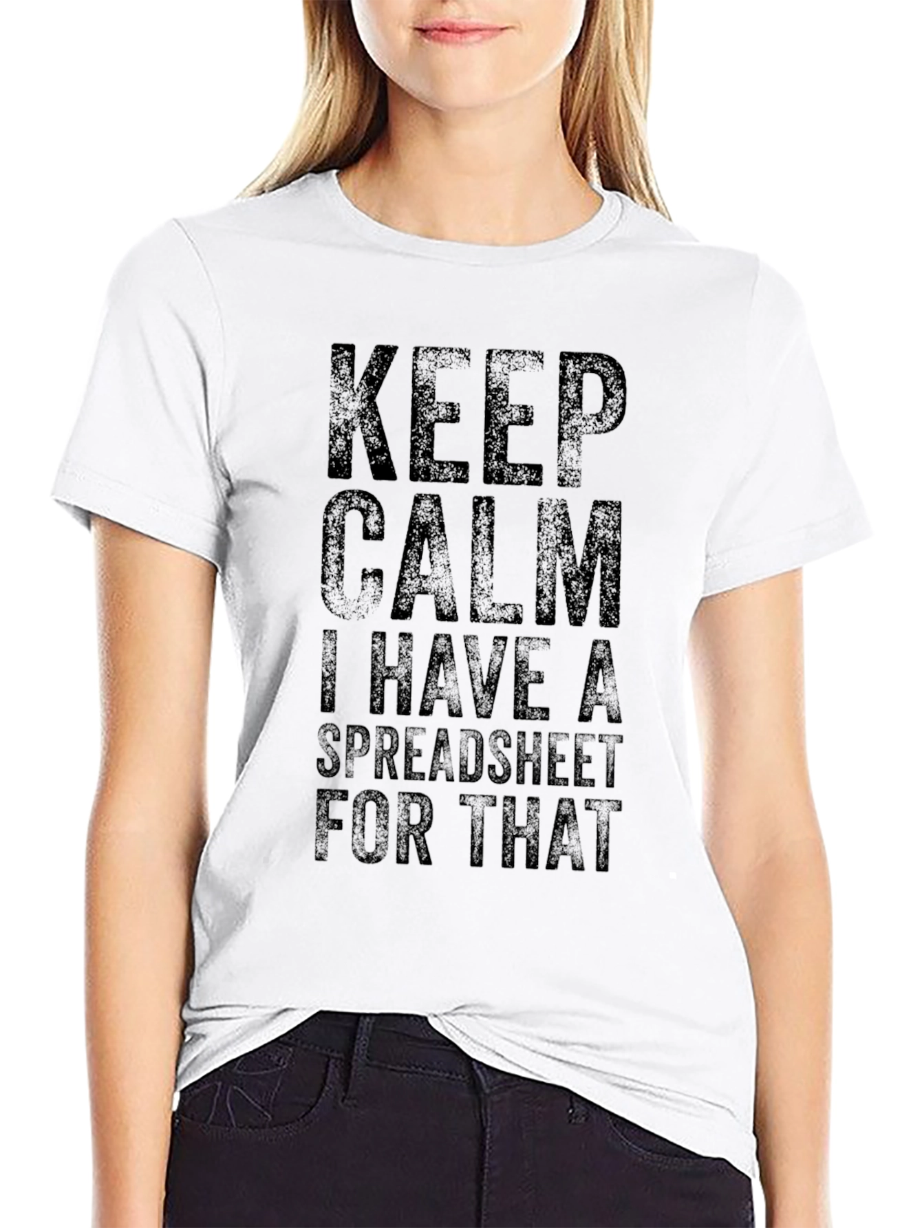 Keep Calm Spreadsheet T-Shirt - Funny Data Analyst Tee