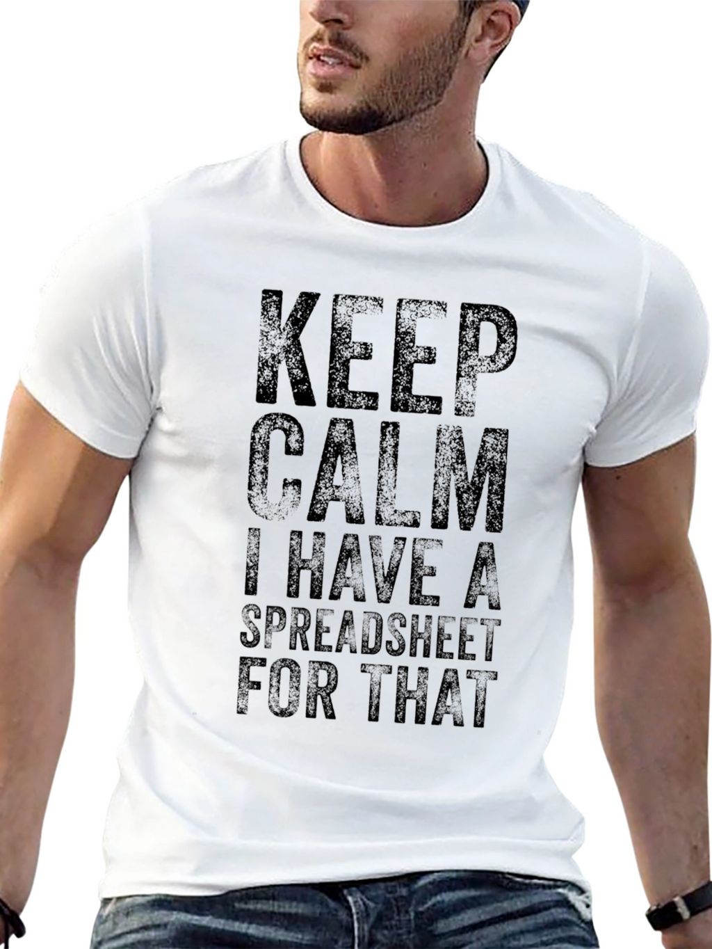 Keep Calm Spreadsheet T-Shirt - Funny Data Analyst Tee