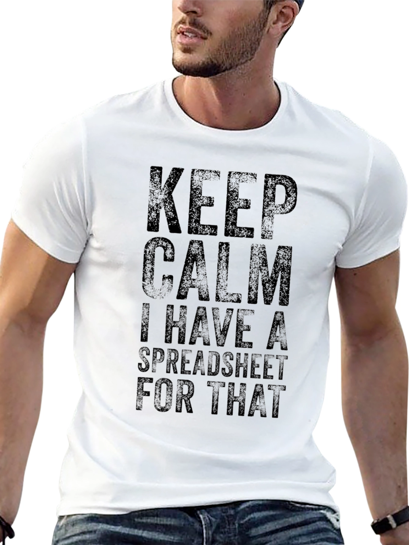 Keep Calm Spreadsheet T-Shirt - Funny Data Analyst Tee