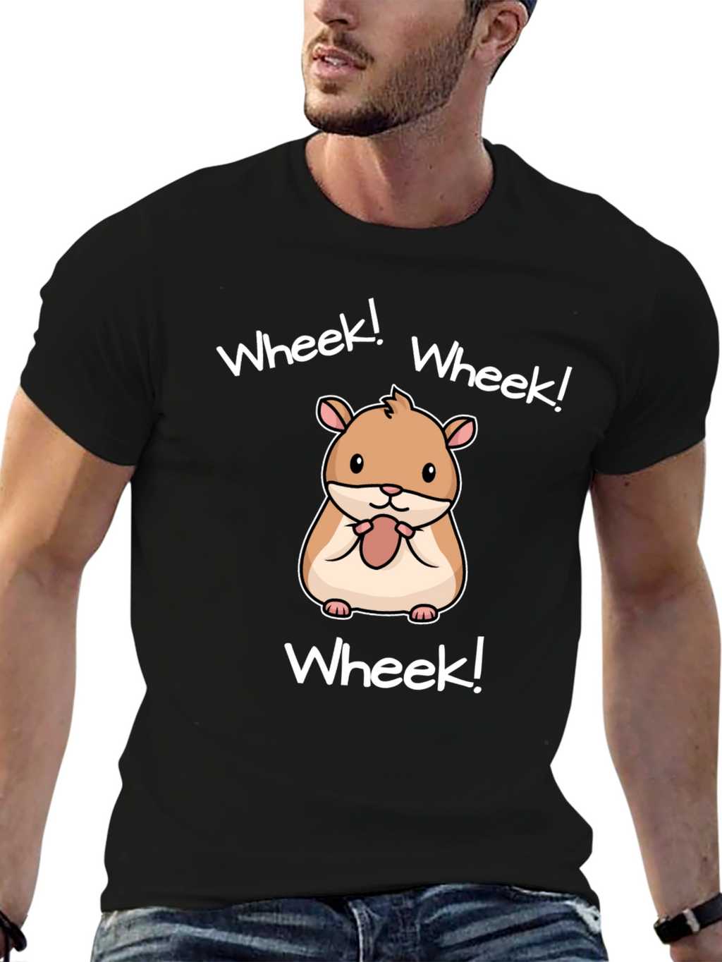 Wheek! Hamster Graphic T-Shirt - Cute Animal Tee