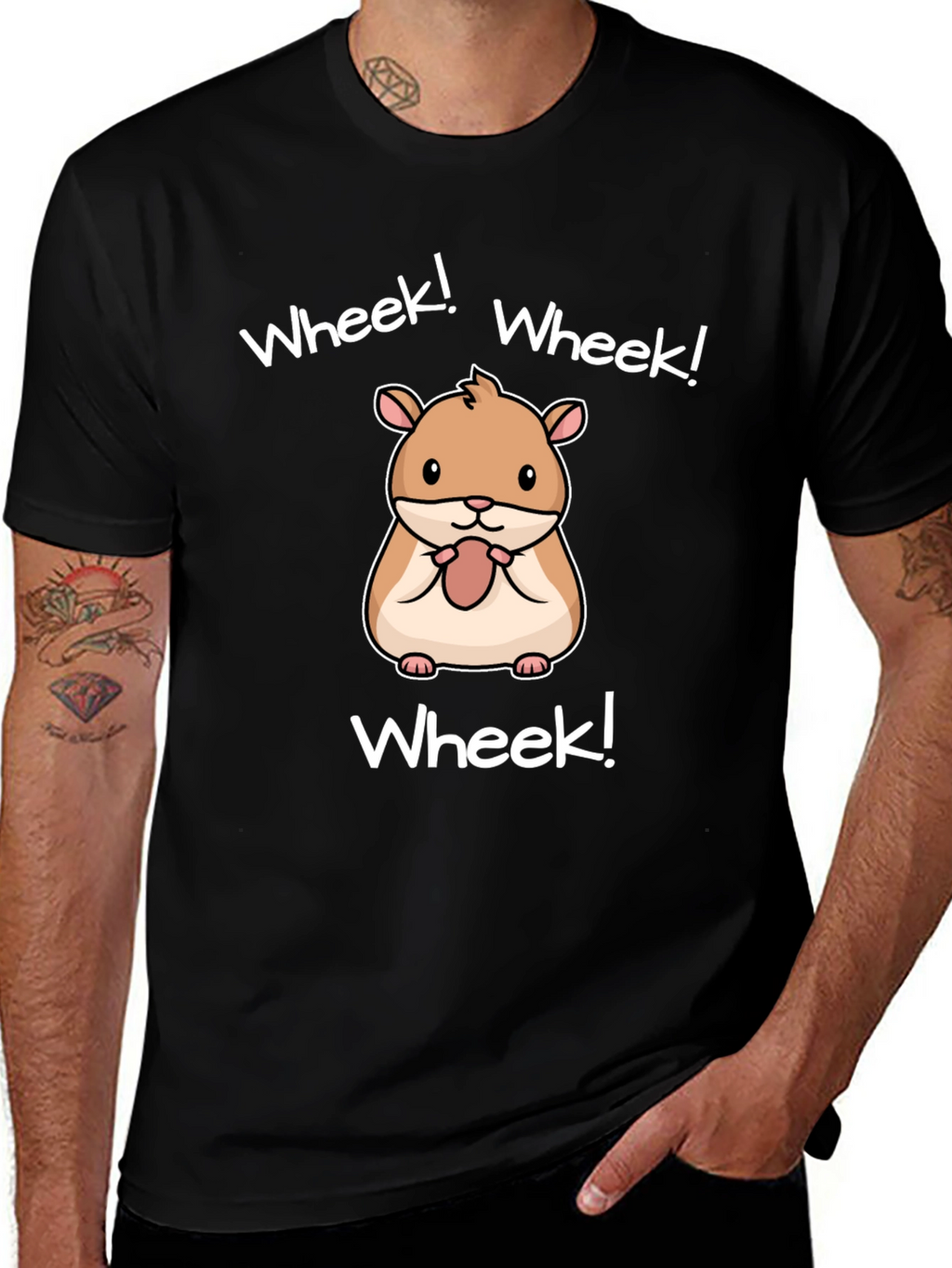 Wheek! Hamster Graphic T-Shirt - Cute Animal Tee