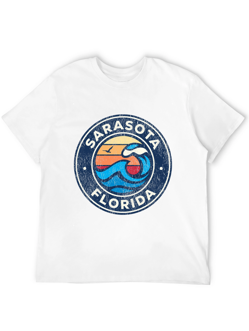Sarasota Florida Wave Graphic T-Shirt