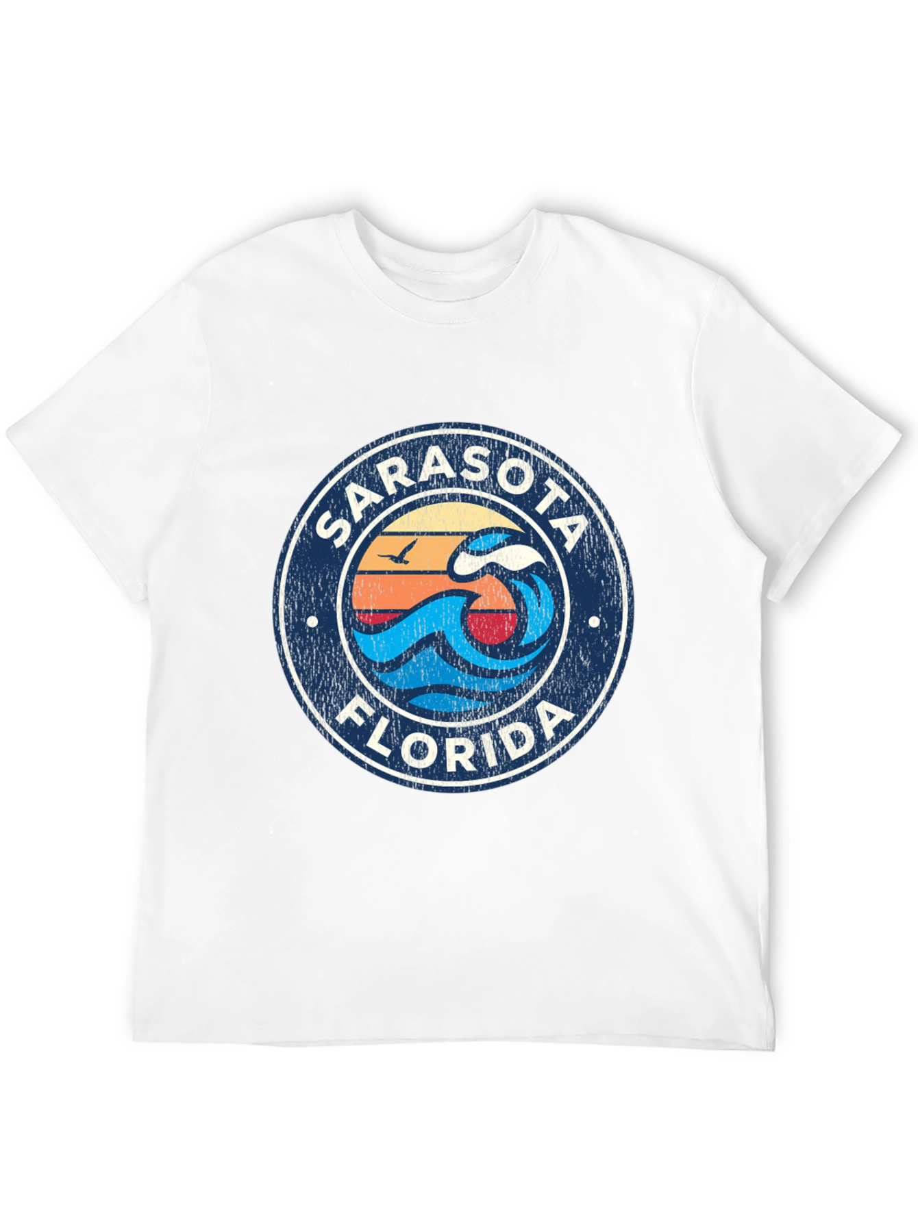 Sarasota Florida Wave Graphic T-Shirt