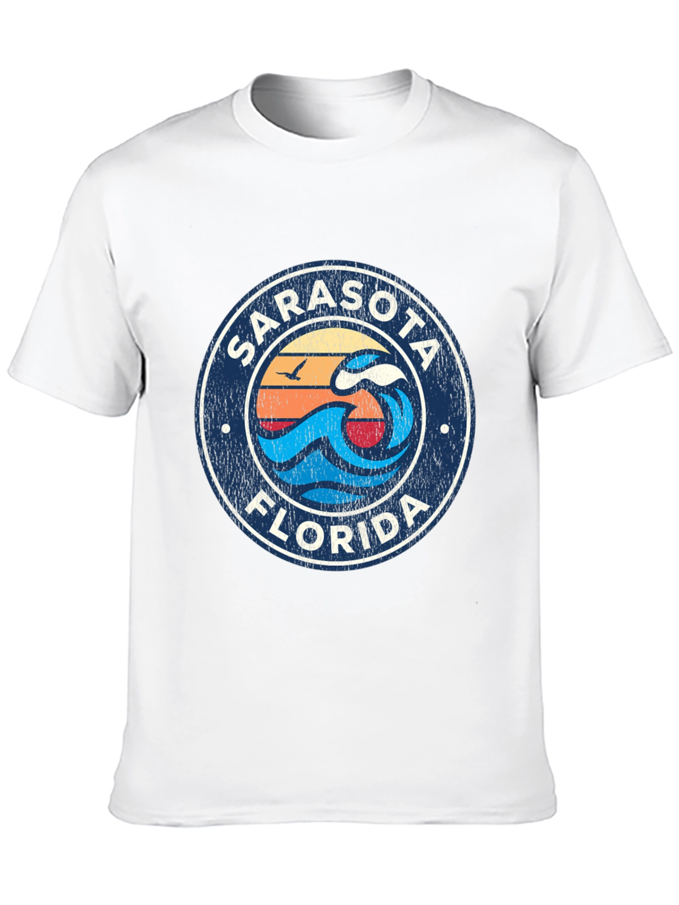 Sarasota Florida Wave Graphic T-Shirt